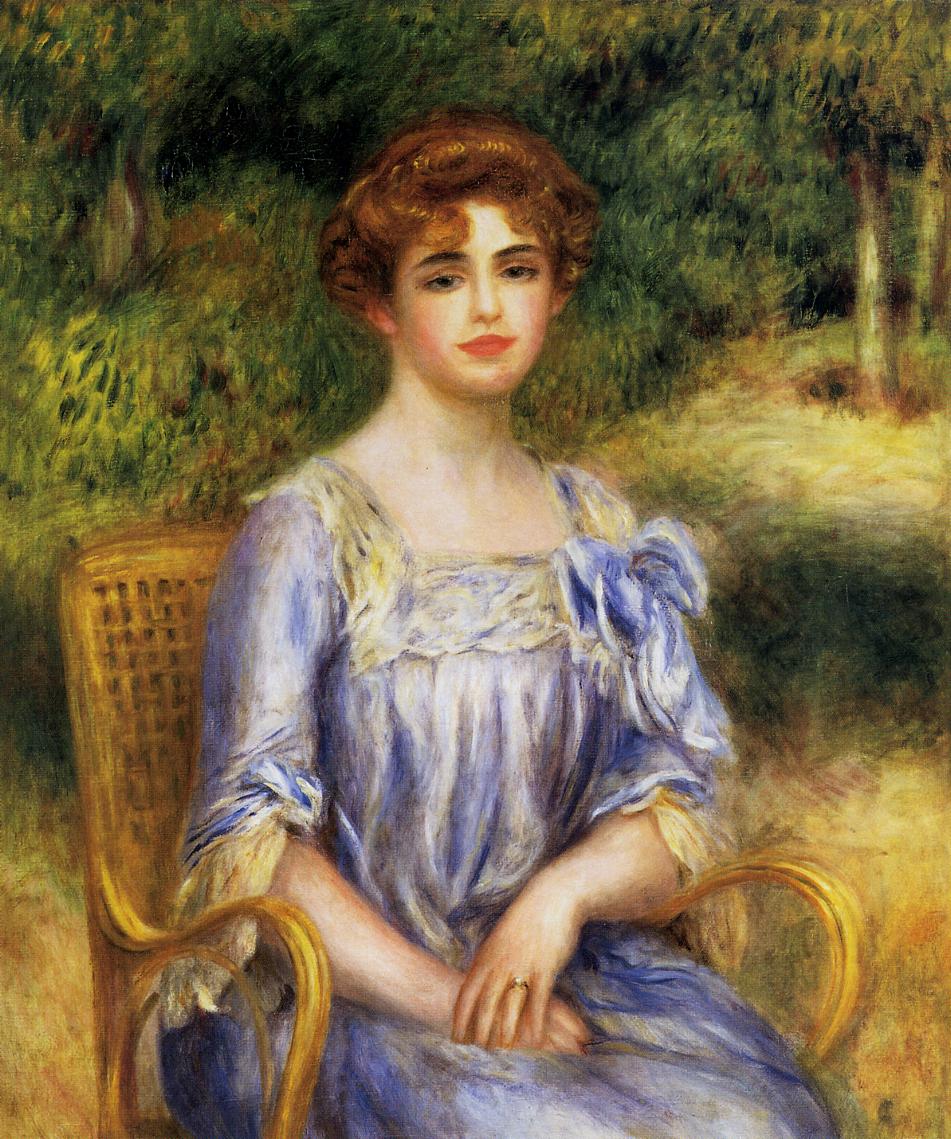 Madame Gaston Bernheim de Villers nee Suzanne Adler - Pierre-Auguste Renoir painting on canvas
